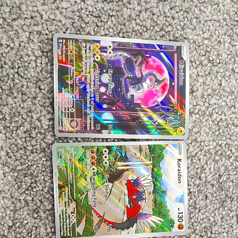 Pokemon Trading Cards - Miraidon and Koraidon promo